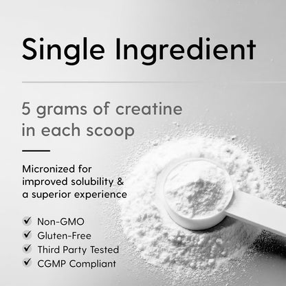 Creatine Monohydrate Micronized Powder 500G - 100 Servings, 5000Mg per Serving (5G) - for Men & Women Muscle Growth & Recovery - UNFLAVORED