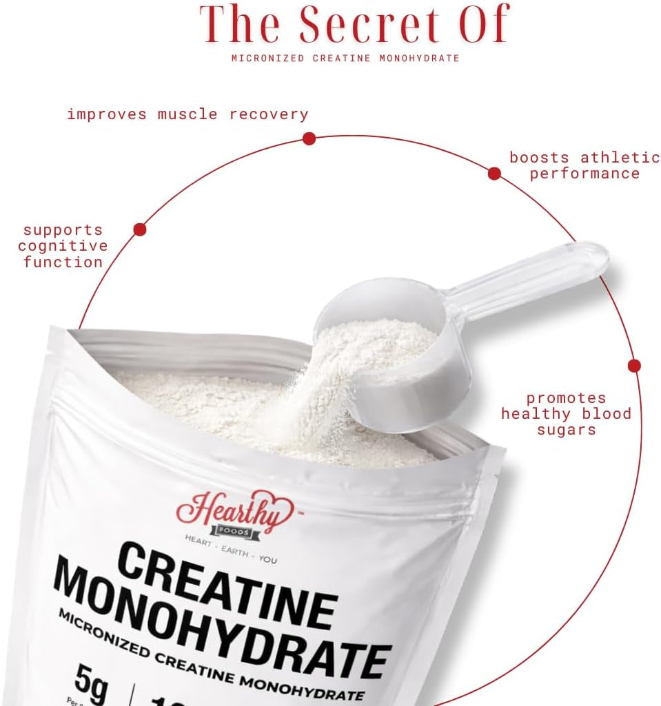 Creatine Monohydrate Micronized Powder 500G - 100 Servings, 5000Mg per Serving (5G) - for Men & Women Muscle Growth & Recovery - UNFLAVORED